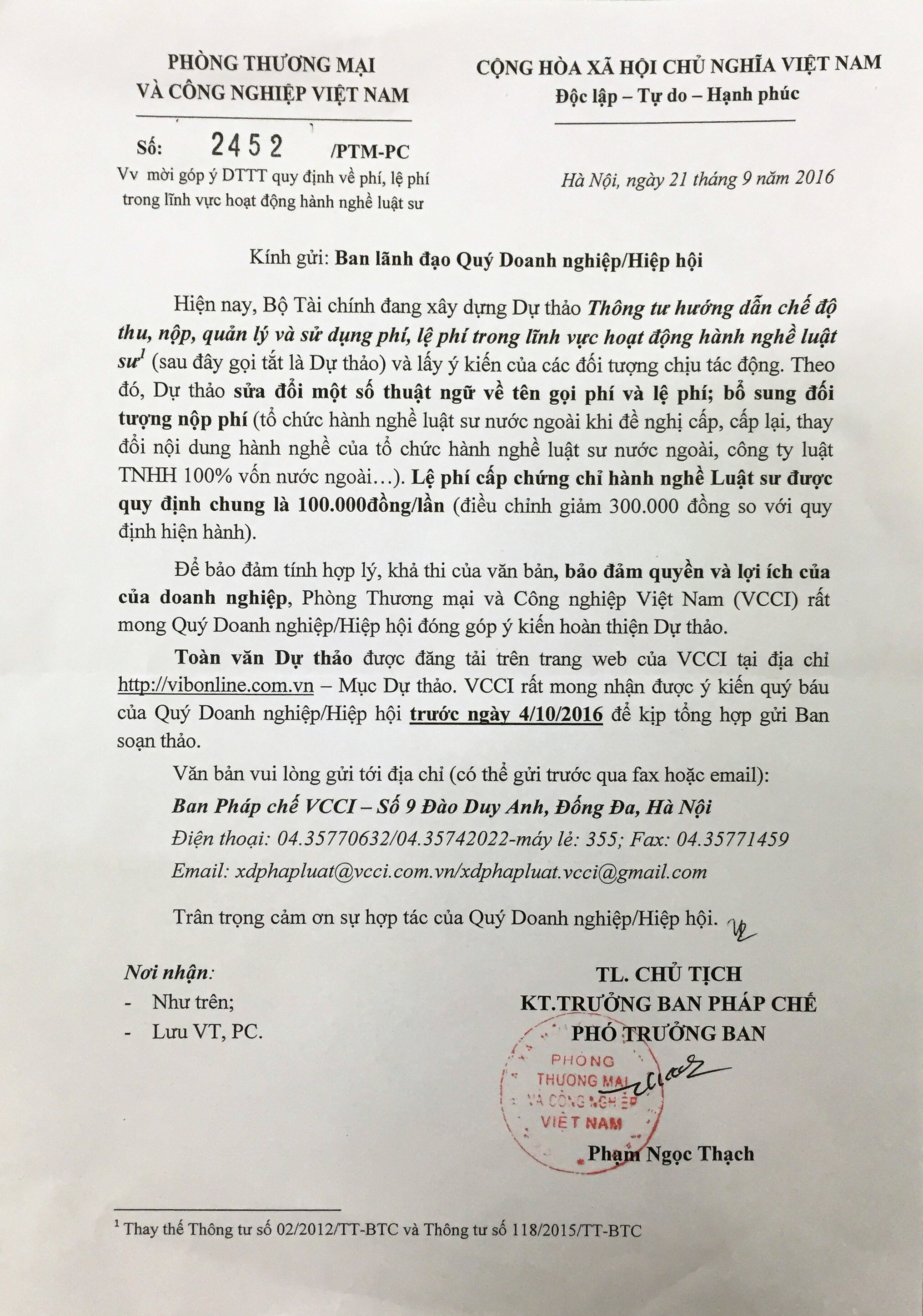 thông báo chi tiết