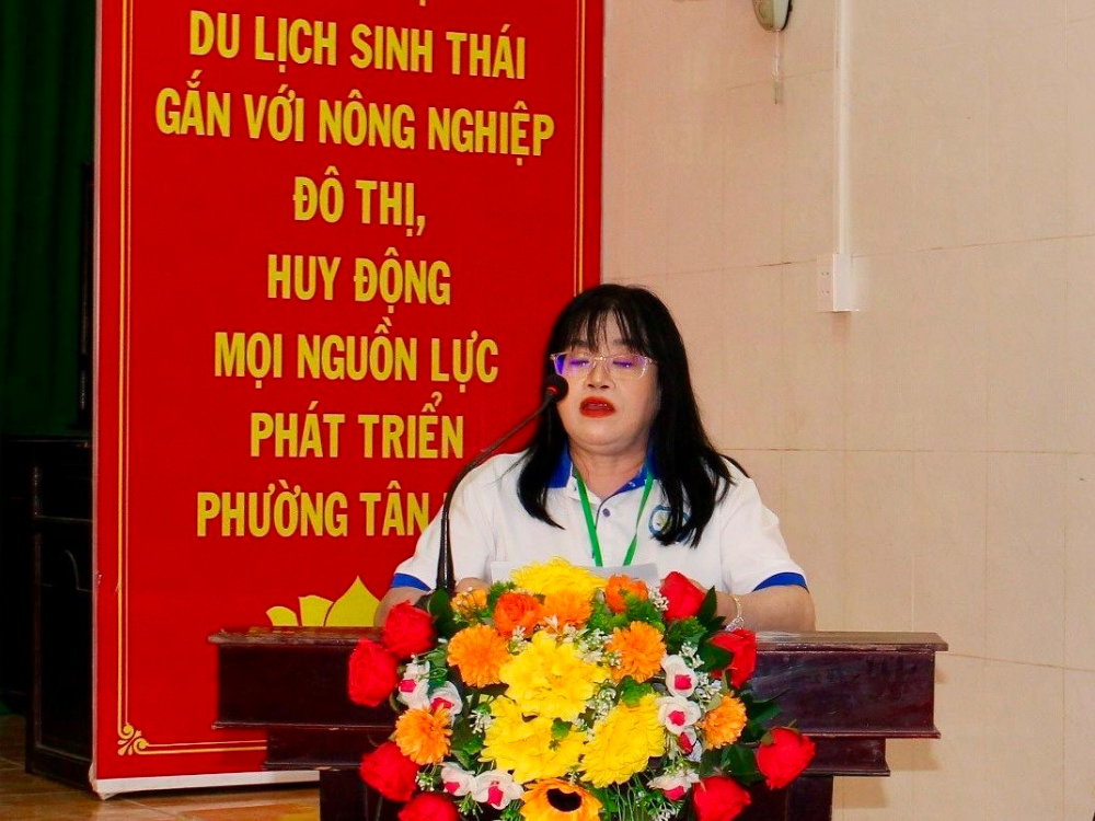 Luật sư Nguyễn Thị Hoàng, Chủ nhiệm Câu lạc bộ Luật sư tranh tụng Cần Thơ phát biểu